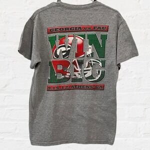 Georgia Bulldogs vs FAU 2012 Athens GA Win Big Graphic T-Shirt Gray Mens Medium
